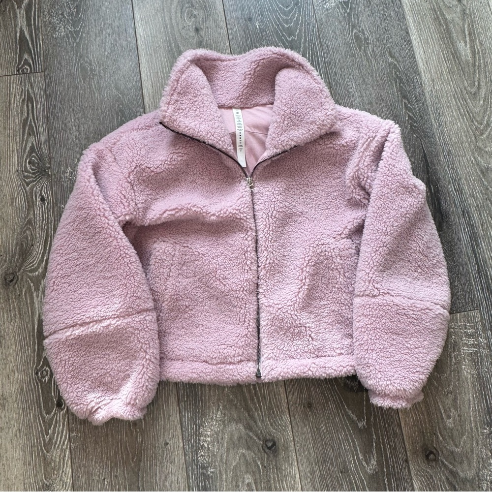 Lululemon Cozy Pink Sherpa Jacket
